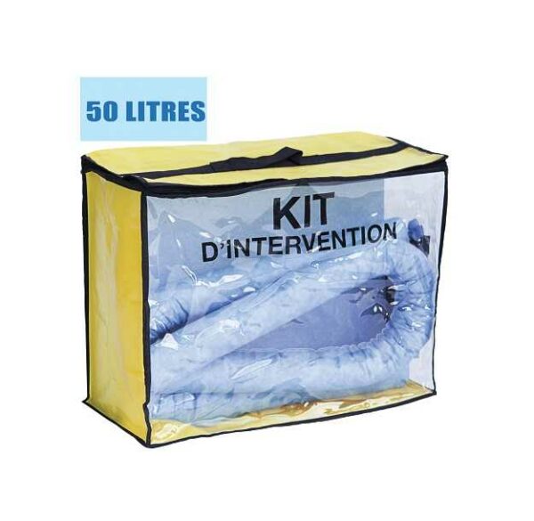 Kit anti-pollution avec capacité d'absorption de 50L